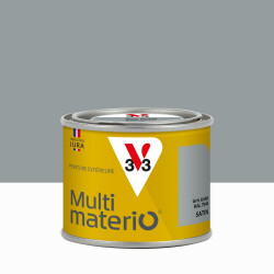 Peinture multimateriaux exterieure Multimaterio V33 gris galet satine 0.125 l de marque V33, référence: B9191900