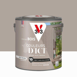 Peinture extérieure bois V33 Couleurs d'ici, beige nature velours 2l - V33
