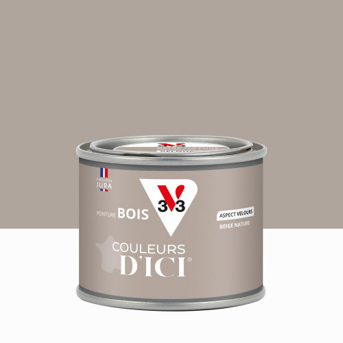 Peinture extérieure bois V33 Couleurs d'ici, beige nature velours 0.125l - V33