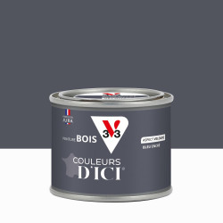 Peinture extérieure bois V33 Couleurs d'ici, bleu encré velours  0.125l de marque V33, référence: B9193600