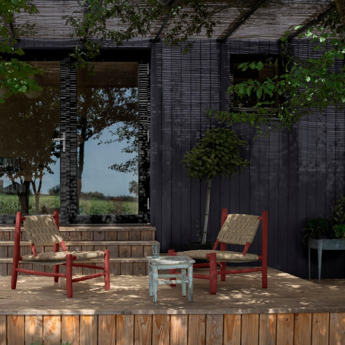 Peinture extérieure bois V33 Couleurs d'ici, bleu encré velours  0.125l - V33