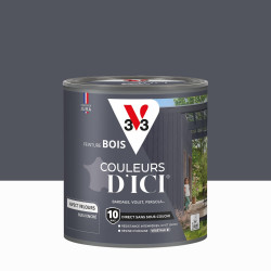Peinture extérieure bois V33 Couleurs d'ici, bleu encré velours 0.5l - V33