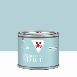 Peinture extérieure bois V33 Couleurs d'ici, bleu grisé velours  0.125l de marque V33, référence: B9194100