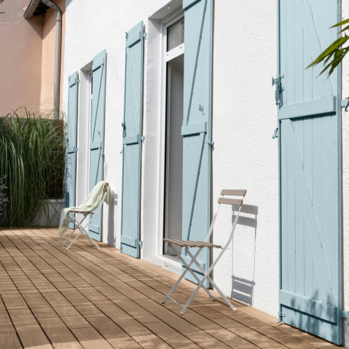 Peinture extérieure bois V33 Couleurs d'ici, bleu grisé velours  0.125l - V33