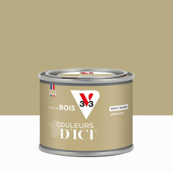 Peinture extérieure bois V33 Couleurs d'ici, jaune kaki velours 0.125l - V33