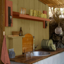 Peinture extérieure bois V33 Couleurs d'ici, jaune kaki velours  0.5l - V33