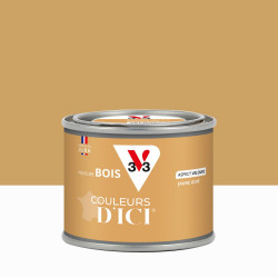 Peinture extérieure bois V33 Couleurs d'ici, jaune ocré velours 0.125l - V33