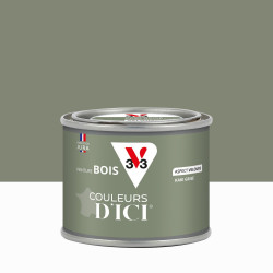 Peinture extérieure bois V33 Couleurs d'ici, kaki grisé velours 0.125l de marque V33, référence: B9195200
