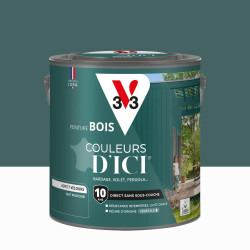 Peinture extérieure bois V33 Couleurs d'ici, vert profond velours 2l - V33