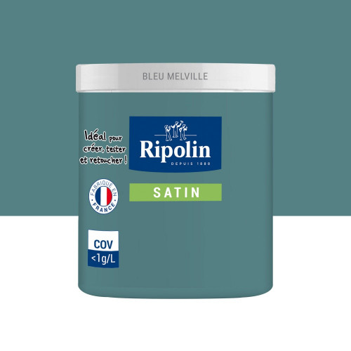 Testeur peinture bleu melville satine RIPOLIN 75 ml - RIPOLIN