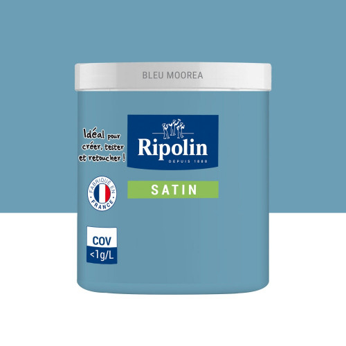 Testeur peinture bleu mooera satine RIPOLIN 75 ml - RIPOLIN