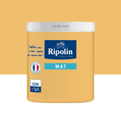 Testeur peinture jaune niki mat Interieur RIPOLIN 75 ml de marque RIPOLIN, référence: B9200500