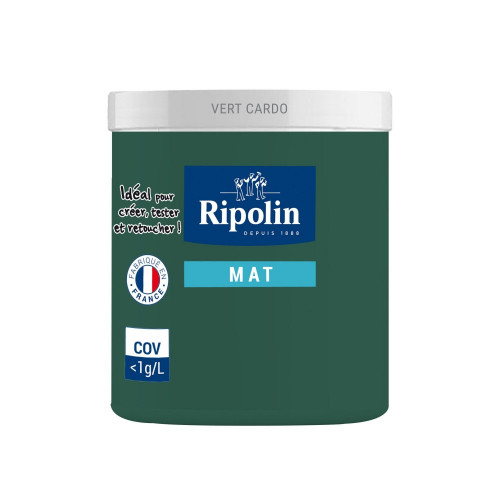 Testeur peinture vert cardo mat Interieur RIPOLIN 75 ml - RIPOLIN