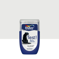 Testeur peinture blanc intense satiné crème de couleur DULUX VALENTINE 30 ml de marque DULUX VALENTINE, référence: B9203300