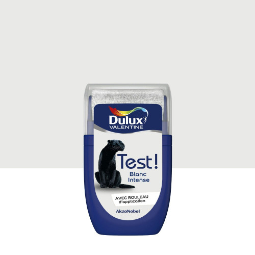 Testeur peinture blanc intense satiné crème de couleur DULUX VALENTINE 30 ml - DULUX VALENTINE