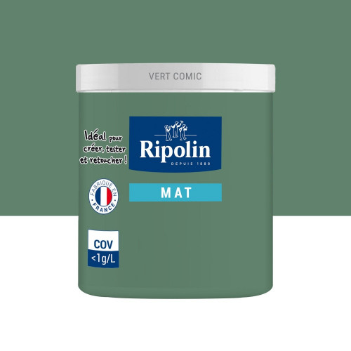 Testeur peinture vert comic mat Interieur RIPOLIN 75 ml - RIPOLIN
