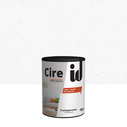 Cire pour enduit ID, transparente mat, 1 l - ID