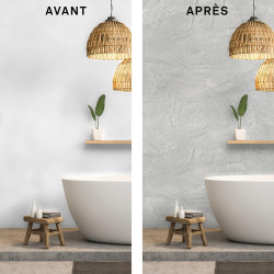 Enduit décoratif Tadelakt MAISON DECO, gris marbre, 5l - MAISON DECO