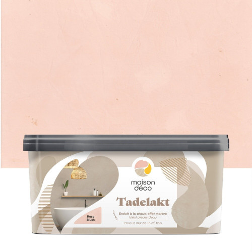 Enduit décoratif Tadelakt MAISON DECO, rose blush, 5l - MAISON DECO
