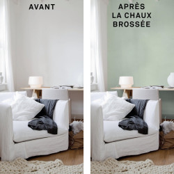 Peinture a effet, La chaux MAISON DECO, amandier, extramat, 2.5 l - MAISON DECO