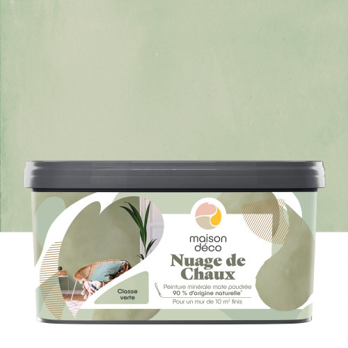Peinture à effet, Nuage de chaux MAISON DECO, classe verte, mat, 2 l - MAISON DECO