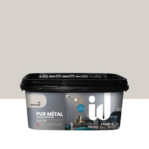 Peinture a effet, Pur metal 2l mercure ID, mercure, 2 l - ID