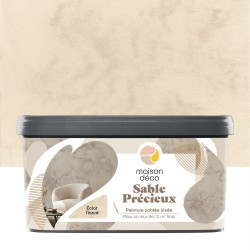 Peinture à effet, Sable precieux MAISON DECO, eclat nacre, sablé, 2l de marque MAISON DECO, référence: B9208400