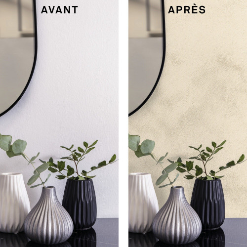 Peinture à effet, Sable precieux MAISON DECO, eclat nacre, sablé, 2l - MAISON DECO