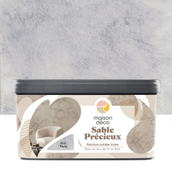 Peinture à effet, Sable precieux MAISON DECO, gris perle, sablé, 2l de marque MAISON DECO, référence: B9208500