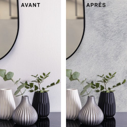 Peinture à effet, Sable precieux MAISON DECO, gris perle, sablé, 2l - MAISON DECO