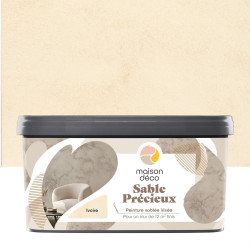 Peinture à effet, Sable precieux MAISON DECO, ivoire, sablé, 2l de marque MAISON DECO, référence: B9208600