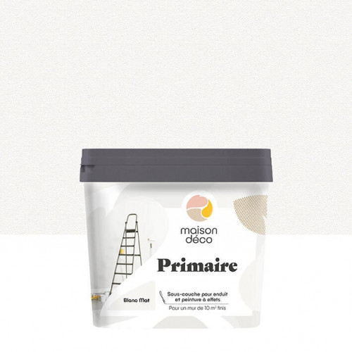 Primaire D'accrochage pour peinture a effet, blanc, 1.000 l - MAISON DECO