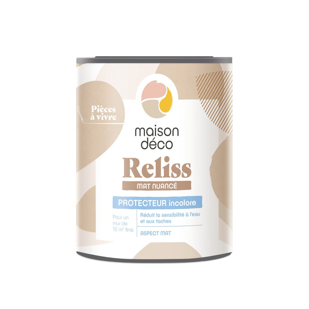 Protecteur Relisse mat nuance, MAISON DECO, protecteur incolore satiné, 1l
