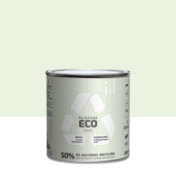 Peinture amande mur / plafond ID Eco satiné 0.5 l - ID