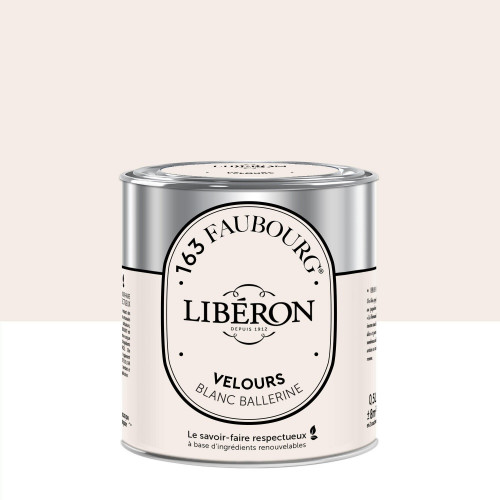 Peinture blanc ballerine multisupport 163 faubourg LIBÉRON velours 0.5 l - LIBERON