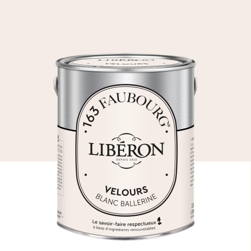 Peinture blanc ballerine multisupport 163 faubourg LIBÉRON velours 2.5 l - LIBERON