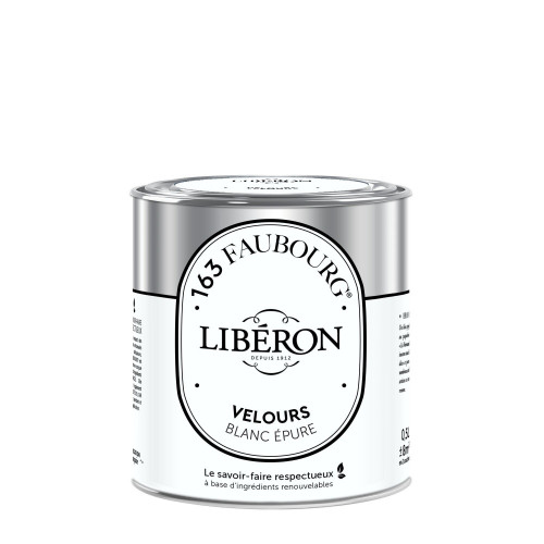 Peinture blanc épure multisupport 163 faubourg LIBÉRON velours 0.5 l - LIBERON
