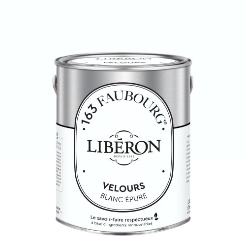 Peinture blanc épure multisupport 163 faubourg LIBÉRON velours 2.5 l - LIBERON