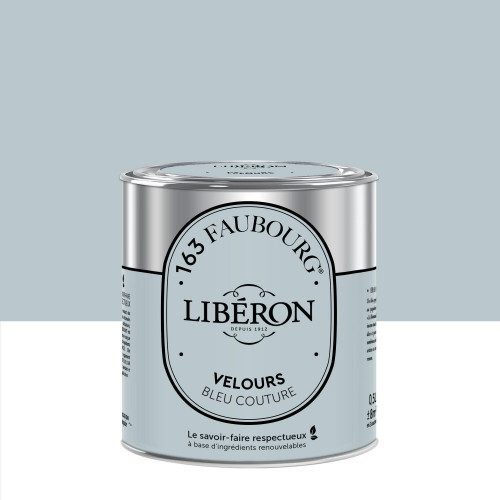 Peinture bleu couture multisupport 163 faubourg LIBÉRON velours 0.5 l - LIBERON