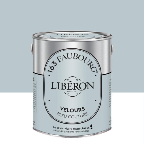Peinture bleu couture multisupport 163 faubourg LIBÉRON velours 2.5 l - LIBERON