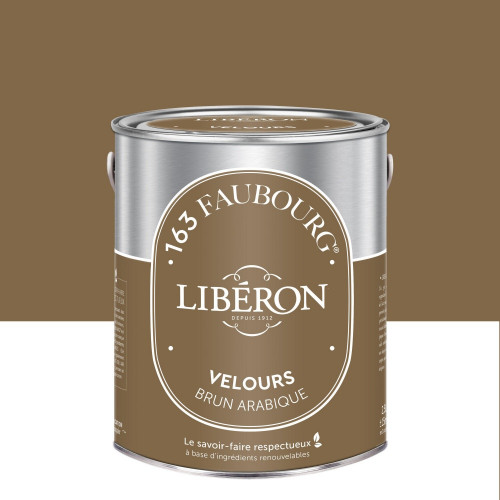 Peinture brun arabique multisupport 163 faubourg LIBÉRON velours 2.5 l - LIBERON
