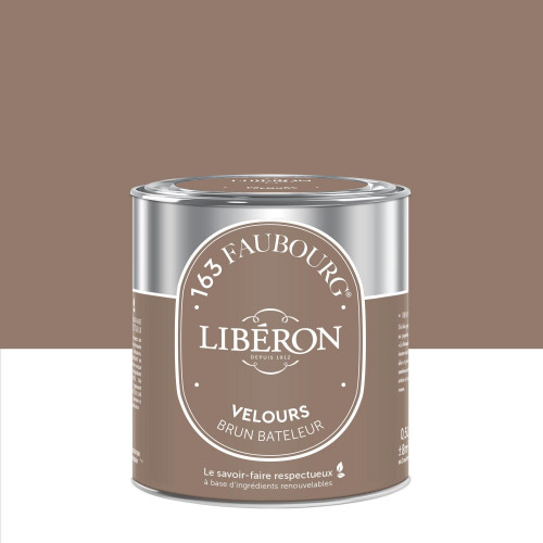 Peinture brun bateleur multisupport 163 faubourg LIBÉRON velours 0.5 l - LIBERON