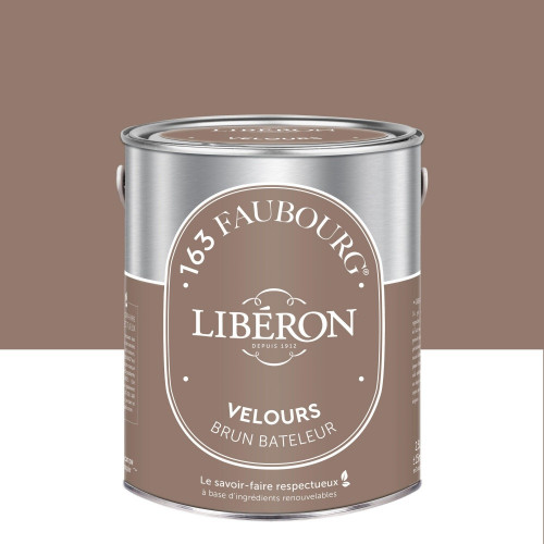 Peinture brun bateleur mur, plafond et boiserie LIBÉRON velours 2.5 l - LIBERON