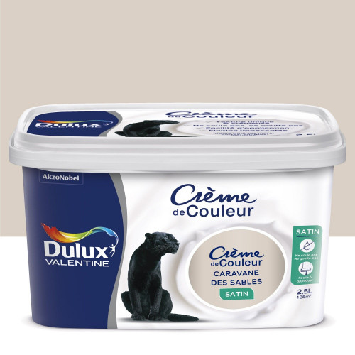Peinture Caravane Des Sables Satin Dulux Valentine Crème De Couleur 2.5 L - DULUX VALENTINE