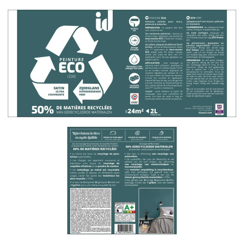 Peinture cedre multisupport ECO ID satiné 2 l - ID