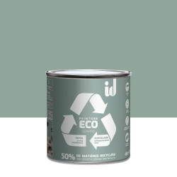 Peinture eucalyptus mur / plafond ID Eco satiné 0.5 l de marque ID, référence: B9216500