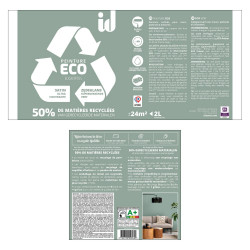 Peinture eucalyptus mur / plafond ID Eco satiné 2 l - ID