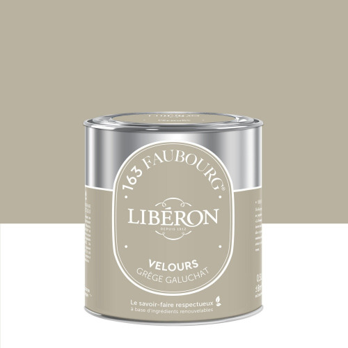 Peinture grège galuchat multisupport 163 faubourg LIBÉRON velours 0.5 l - LIBERON