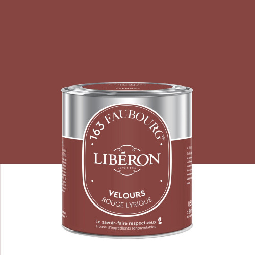 Peinture grège rouge lyrique multisupport 163 faubourg LIBÉRON velours 0.5 l - LIBERON