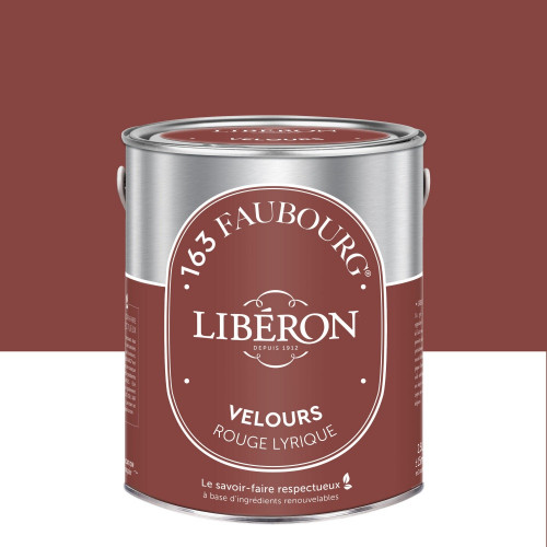 Peinture grège rouge lyrique multisupport 163 faubourg LIBÉRON velours 2.5 l - LIBERON